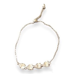 Sterling silver and CZ bracelet